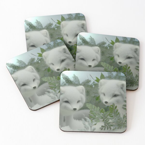 Item preview, Brother And Sister Arctic Fox Cubs  designed and sold by planetrandomuk.