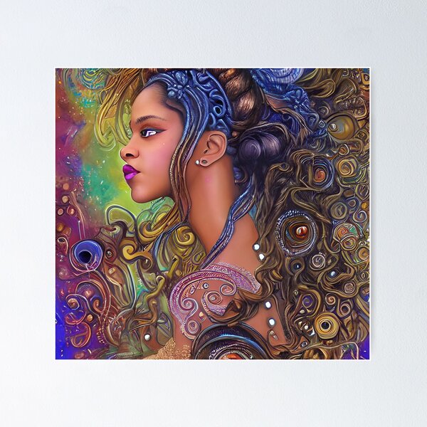 Item preview, Goddess Warrior, Melanin Warrior Princess designed and sold by Huesoffun.