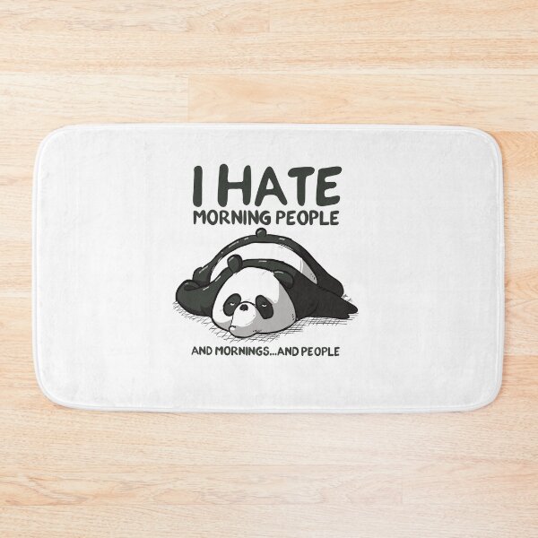 Item preview, I hate Morning designed and sold by OnlyCoolDesigns.