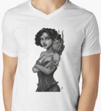 Camiseta para hombre de cuello en v doultree, diseños, concepto, arte