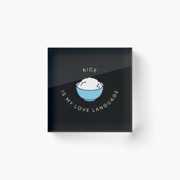Item preview, Rice Is My Love Language | Dark Background  designed and sold by embaarc.