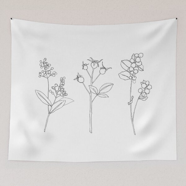 Item preview, Wild Flowers Botanical Illustration - Suri designed and sold by TheColourStudy.