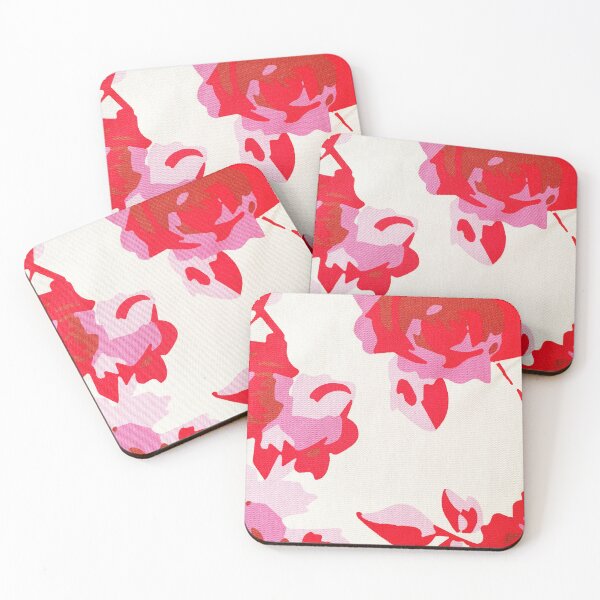 Item preview, Flower art pattern Spain lovw florete Red and Pink  designed and sold by Tropical Blood.