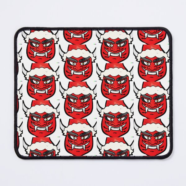 Artikelvorschau, Santa Cartoon chinesische Oni-Dämon-Maske entworfen und verkauft von StickerBird.