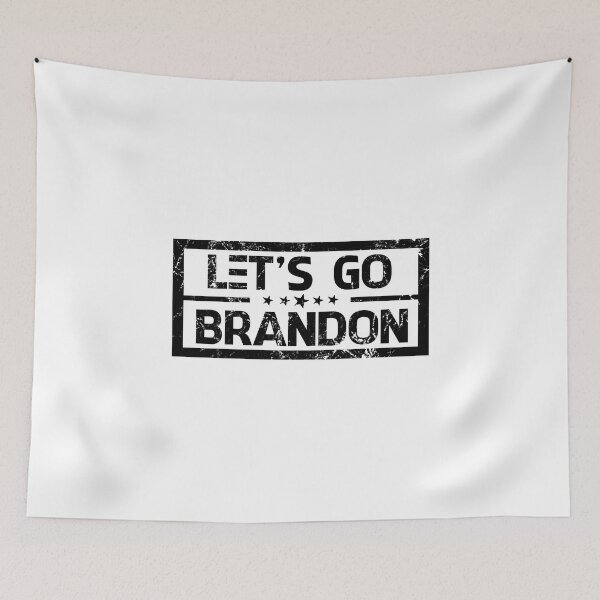 Item preview, Let's Go Brandon Bumper Sticker in black designed and sold by Manoroma.