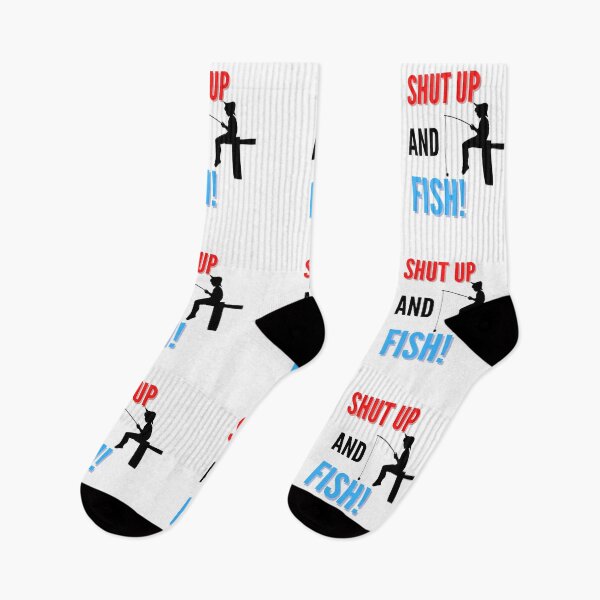 Item preview, Shut Up and Fish designed and sold by FunifyQuotes.
