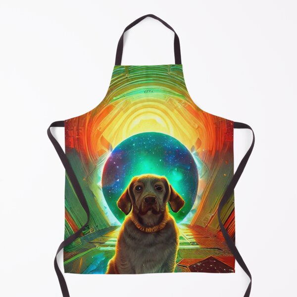 Item preview, Dogs in space nebula galaxy colorful abstract art gift for dog lover designed and sold by ValleyDream.