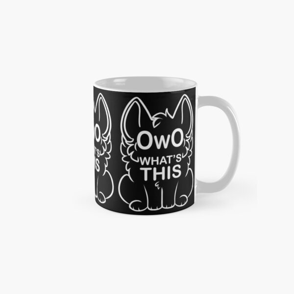 OwO What's this? - white text Classic Mug