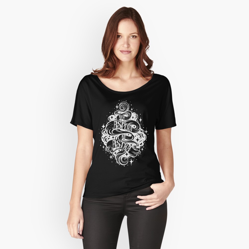  Per Aspera Ad Astra Latin Phrase WHITE T shirt By Picbykate Redbubble