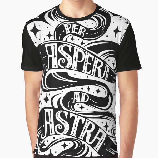 Item preview, Per Aspera Ad Astra Latin phrase - WHITE designed and sold by Ekaterina Samoylova.