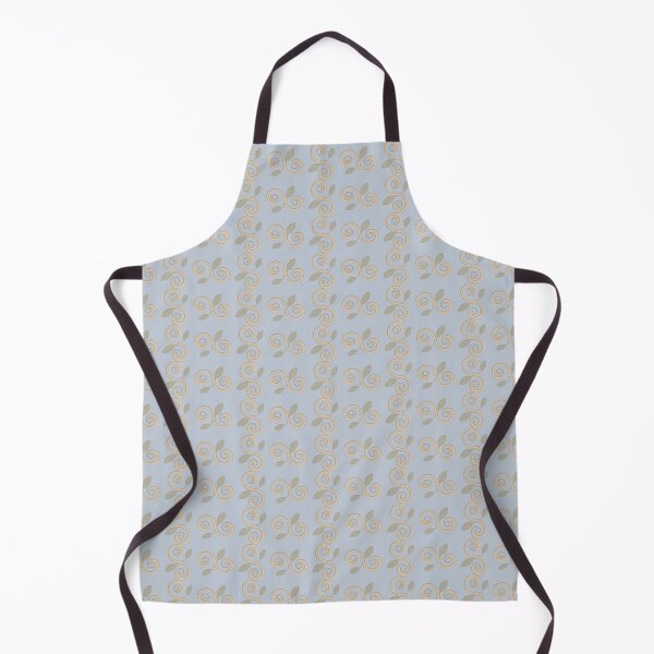 Item preview, Spiral Vine Motif on Soft Blue Repeat 5748 designed and sold by Art in My Loft.