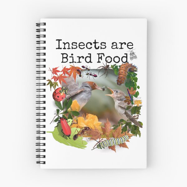 Item preview,  Insects Are Bird Food Colorful Nature Design designed and sold by EarthArtDesigns.