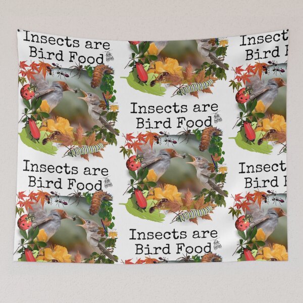 Item preview,  Insects Are Bird Food Colorful Nature Design designed and sold by EarthArtDesigns.