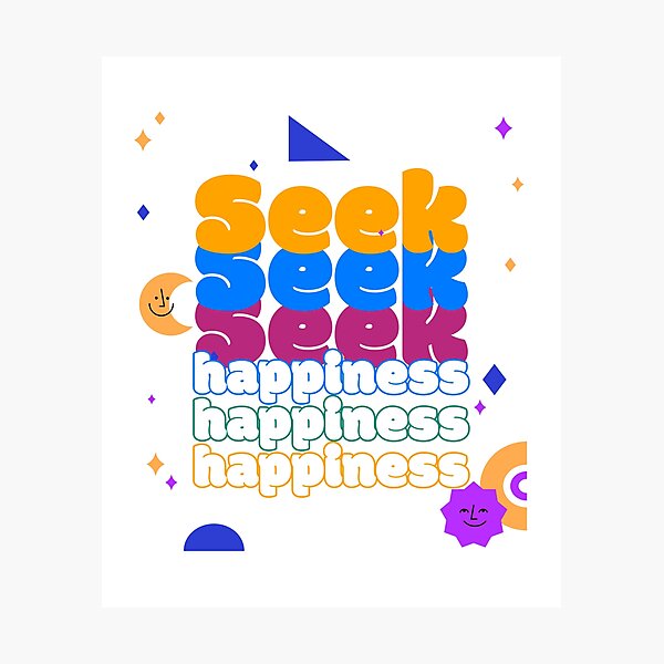 Item preview, Seek happiness tshirt designed and sold by Eugenie974.