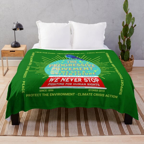 Item preview, PMD00109 Progressive Movement Designs see a better future human rights green design for progressives designed and sold by ProgressiveLeft.