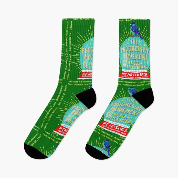 Item preview, PMD00109 Progressive Movement Designs see a better future human rights green design for progressives designed and sold by ProgressiveLeft.