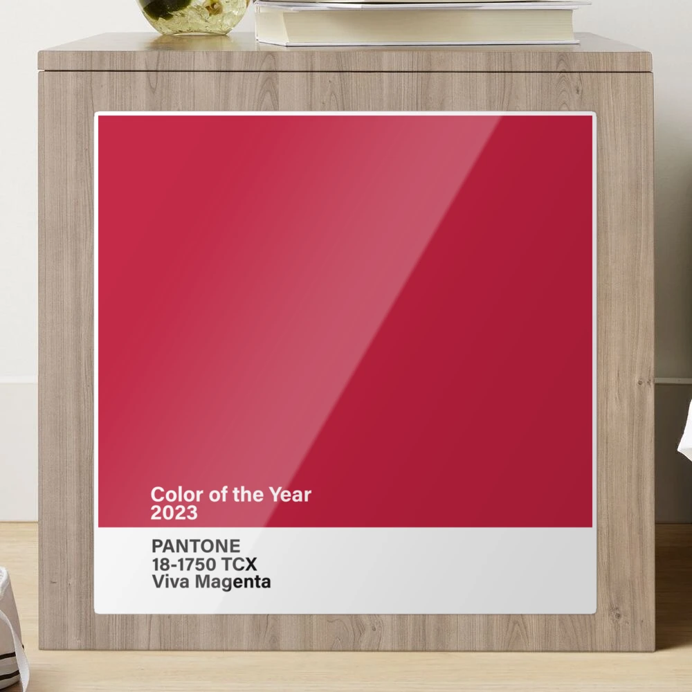 Pantone 18-1750 TCX Viva Magenta , color of the year 2023 Sticker for Sale  by princessmi-com