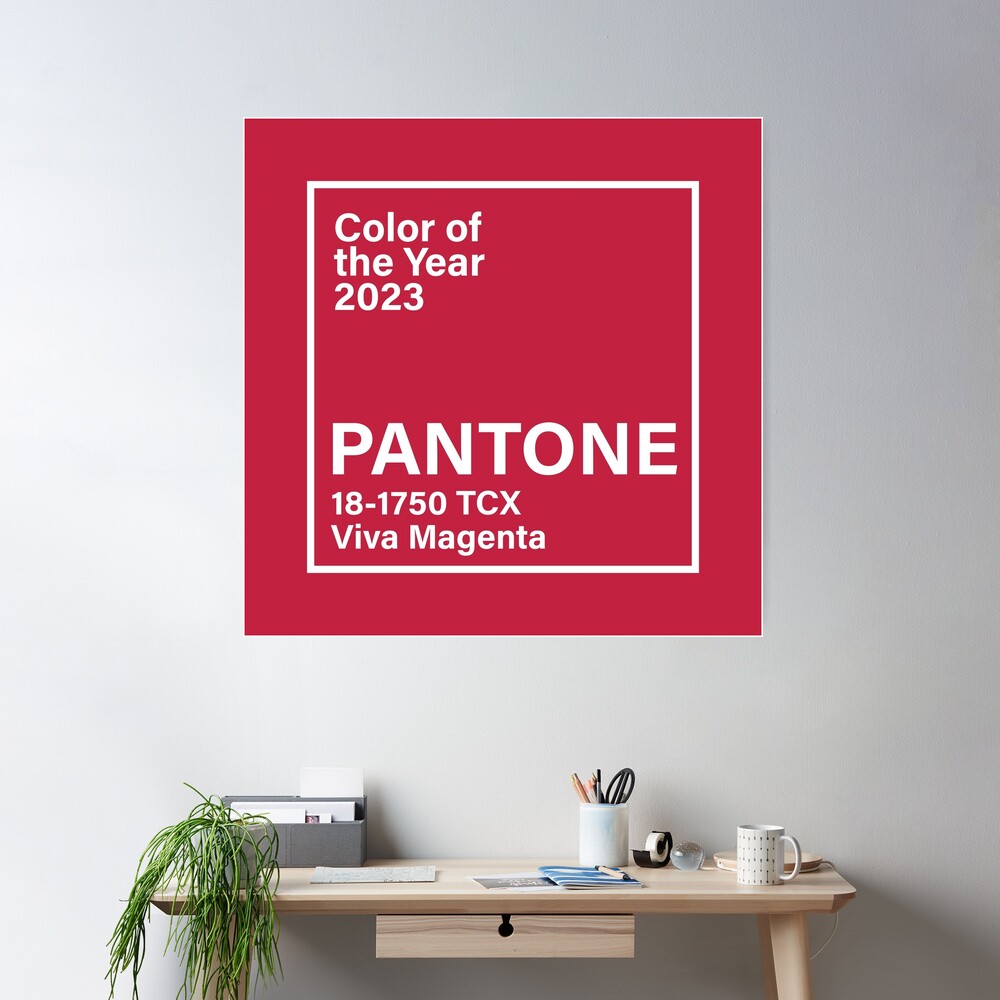 Pantone Color of the Year 2023 Viva Magenta Hex BB2649  Poster for Sale by  ellenhenry