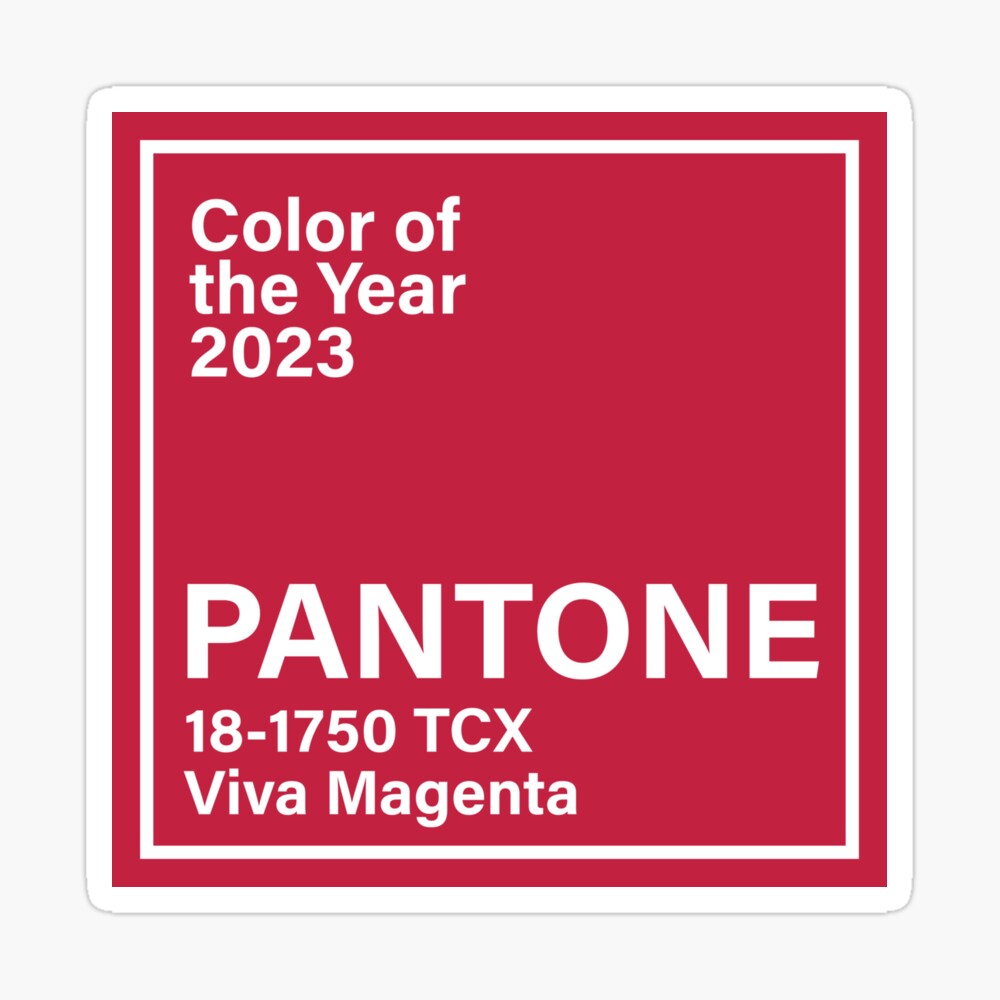 Pantone 18-1750 TCX Viva Magenta , color of the year 2023