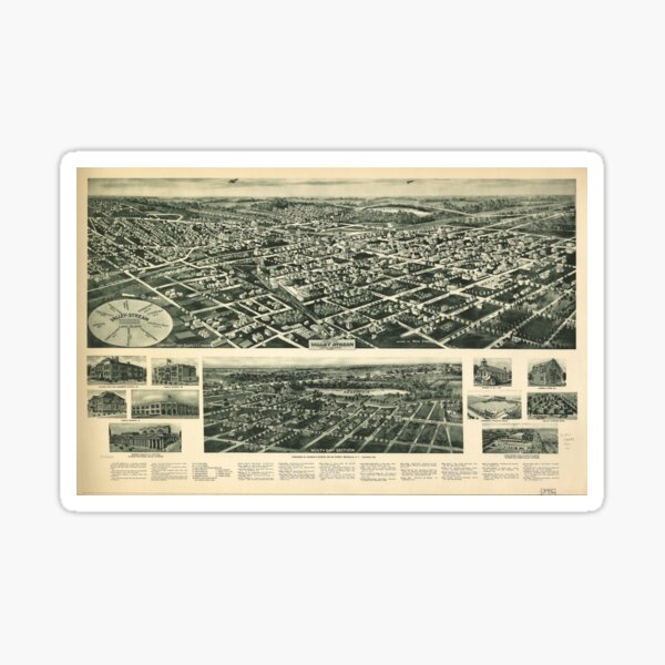 "Valley Stream, Long Island, New York (1924)" Sticker for Sale by