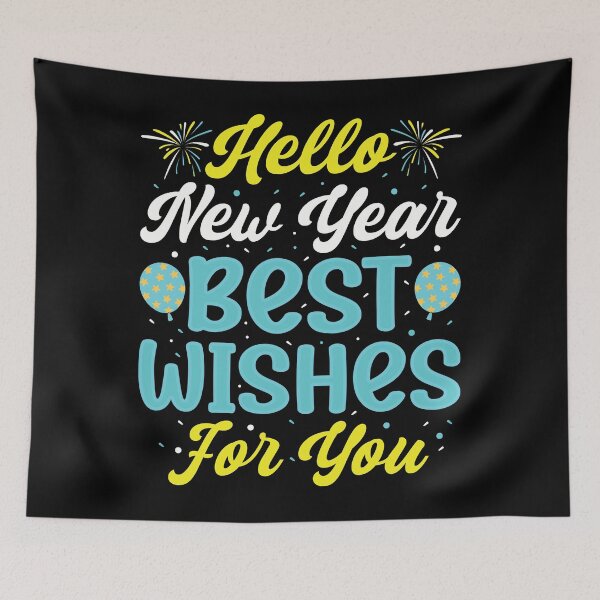 Item preview, Hello New Year Best Wishes For You designed and sold by TADYSHOP.
