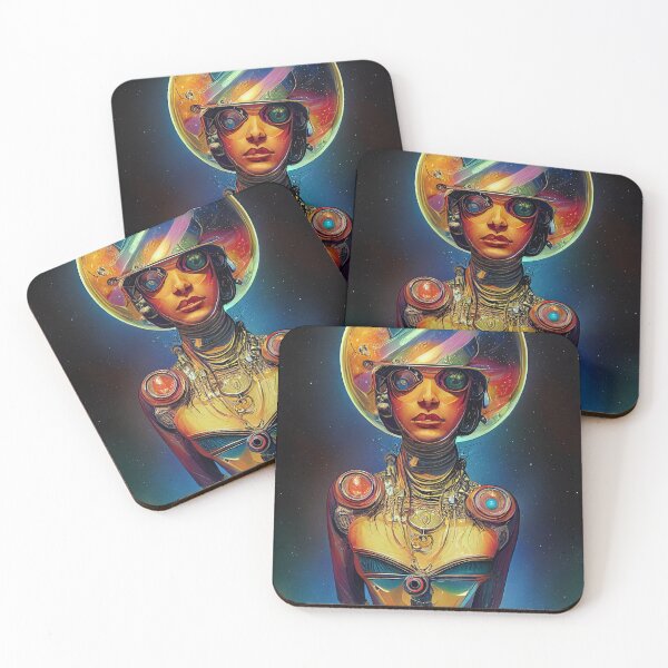 Item preview, Art Deco Space Goddess Nr. 3 designed and sold by thesupremewiz.