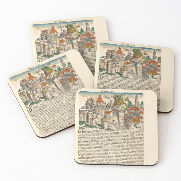 Item preview, Milan, Milano, Mediolan, Italy - The Nuremberg Chronicle, 1493 - Middle Ages Manuscript Old Printed Book  designed and sold by Vintage-TM.