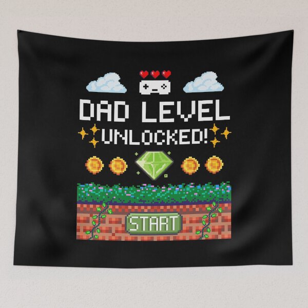 Item preview, Dad Level Unlocked Funny Soon To Be Dad Gamer Dad Humor designed and sold by Moremonclub.