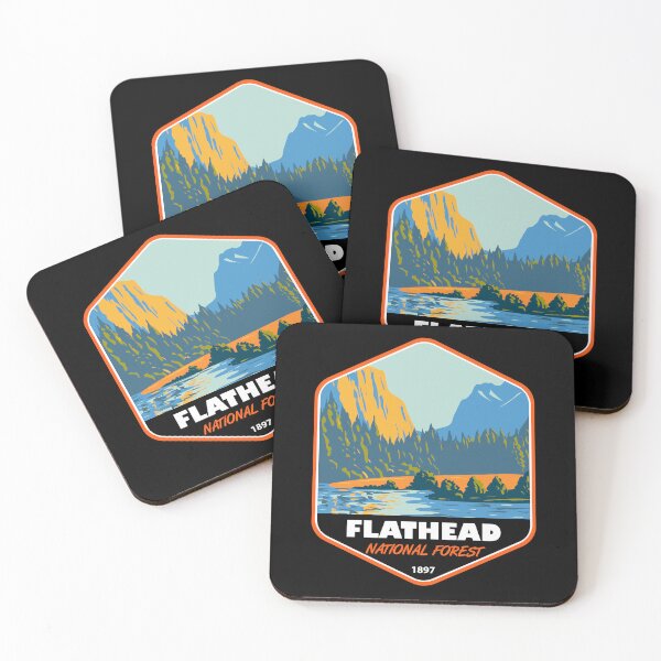 Item preview, Flathead National Forest Montana Vintage Emblem designed and sold by KrisSidDesigns.