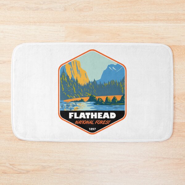 Item preview, Flathead National Forest Montana Vintage Emblem designed and sold by KrisSidDesigns.