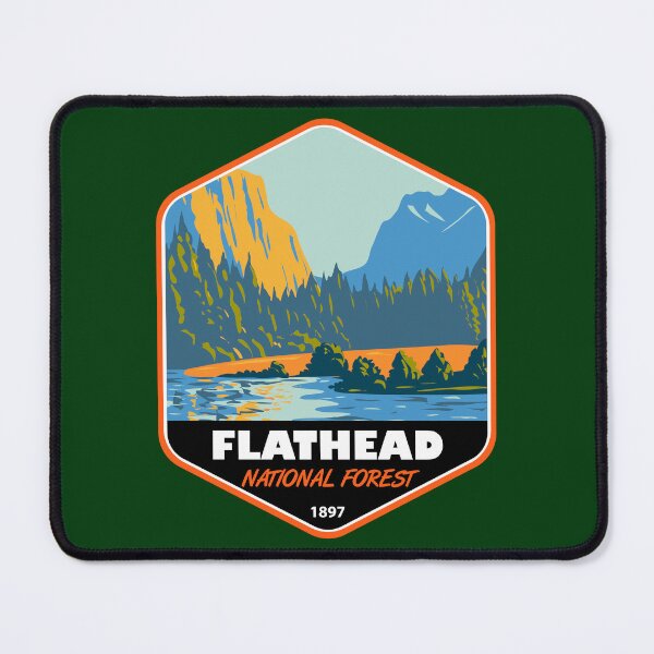Item preview, Flathead National Forest Montana Vintage Emblem designed and sold by KrisSidDesigns.