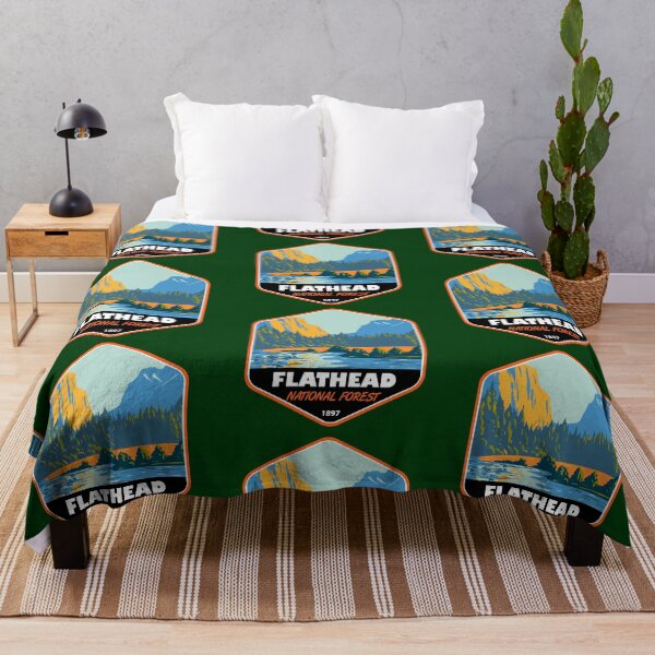 Item preview, Flathead National Forest Montana Vintage Emblem designed and sold by KrisSidDesigns.