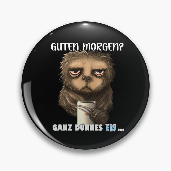 Item preview, Funny coffee sloth - good morning? Very thin ice! gift designed and sold by TuuliTuule.