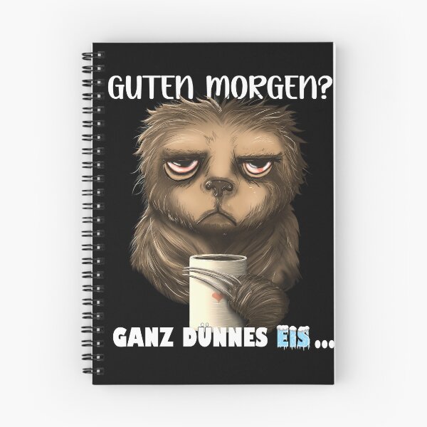 Item preview, Funny coffee sloth - good morning? Very thin ice! gift designed and sold by TuuliTuule.