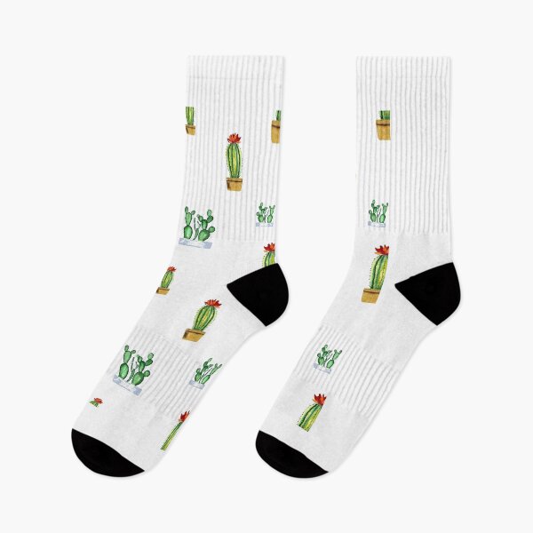 Item preview, Cactus in pot seamless pattern a watercolor  designed and sold by Yana Mustafina | Boho Soulful Designs.