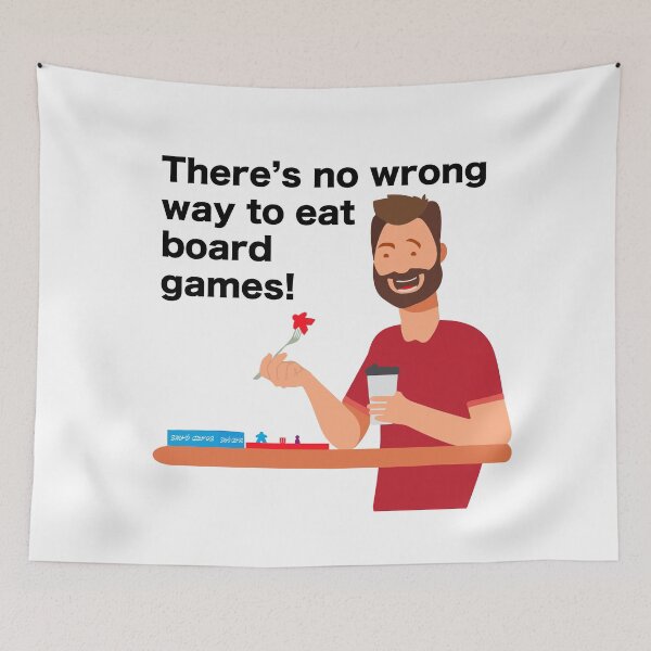 Item preview, There's No Wrong Way to Eat Board Games (Black) designed and sold by GorsskyVlogs.