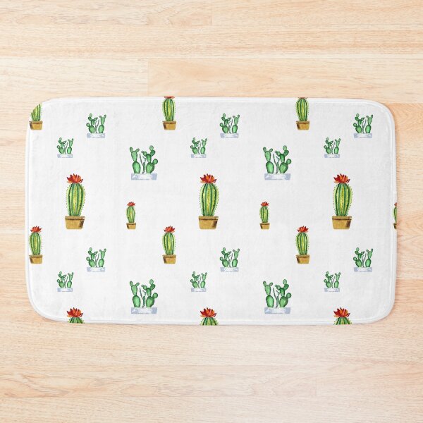 Item preview, Cactus in pot seamless pattern a watercolor  designed and sold by Yana Mustafina | Boho Soulful Designs.