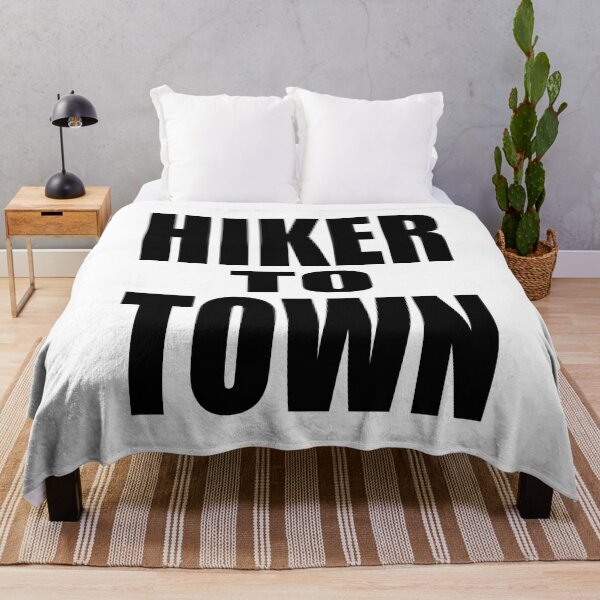 Item preview, HIKER TO TOWN Backpacking Hiking Hitchhiking Bold Design designed and sold by PuddleMart.