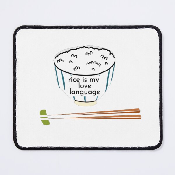 Item preview, Funny Rice Is My Love Language | Light Background  designed and sold by embaarc.