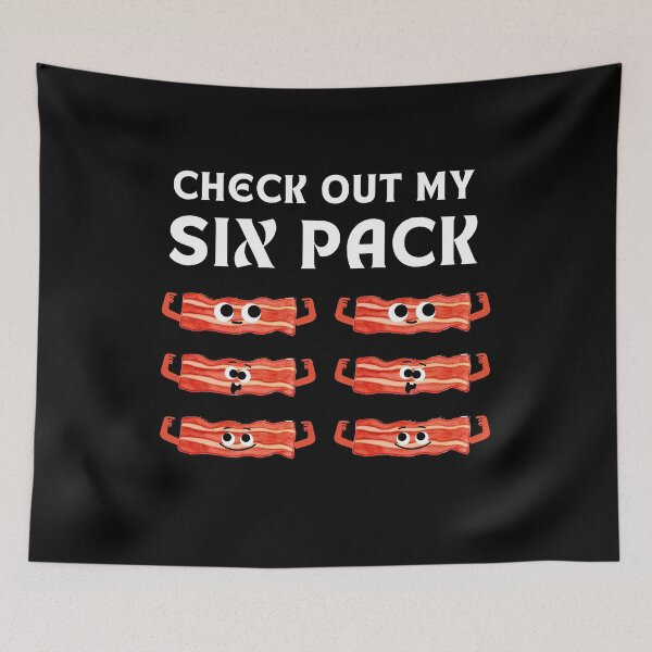 Artikelvorschau, Schauen Sie sich meine Six Pack Distressed Funny Bacon Lovers Geschenke an entworfen und verkauft von Sasikharn.
