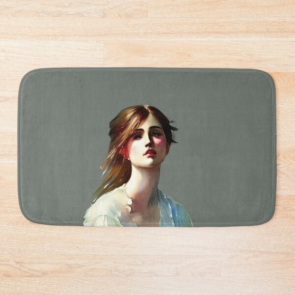 Item preview, Watercolor Vintage portrait of a girl, original art, vintage female portrait,  Portrait painting woman, Vintage fine art painting designed and sold by Artsareus.