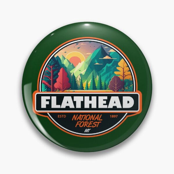 Item preview, Flathead National Forest Montana Emblem designed and sold by KrisSidDesigns.