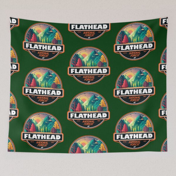 Item preview, Flathead National Forest Montana Emblem designed and sold by KrisSidDesigns.