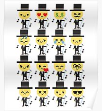 Groom Emoji Poster