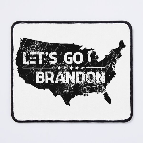 Item preview, Let's Go Brandon Bumper Sticker in black with America designed and sold by Manoroma.