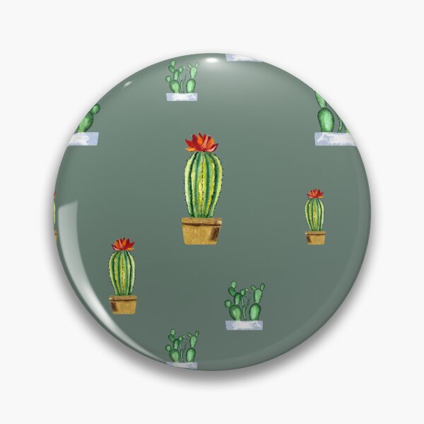 Item preview, Cactus in pot seamless pattern a watercolor mint designed and sold by Yana Mustafina | Boho Soulful Designs.