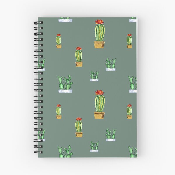 Artikelvorschau, Cactus in pot seamless pattern a watercolor mint entworfen und verkauft von Yana Mustafina | Boho Soulful Designs.