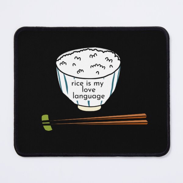 Item preview, Funny Rice Is My Love Language | Dark Background  designed and sold by embaarc.