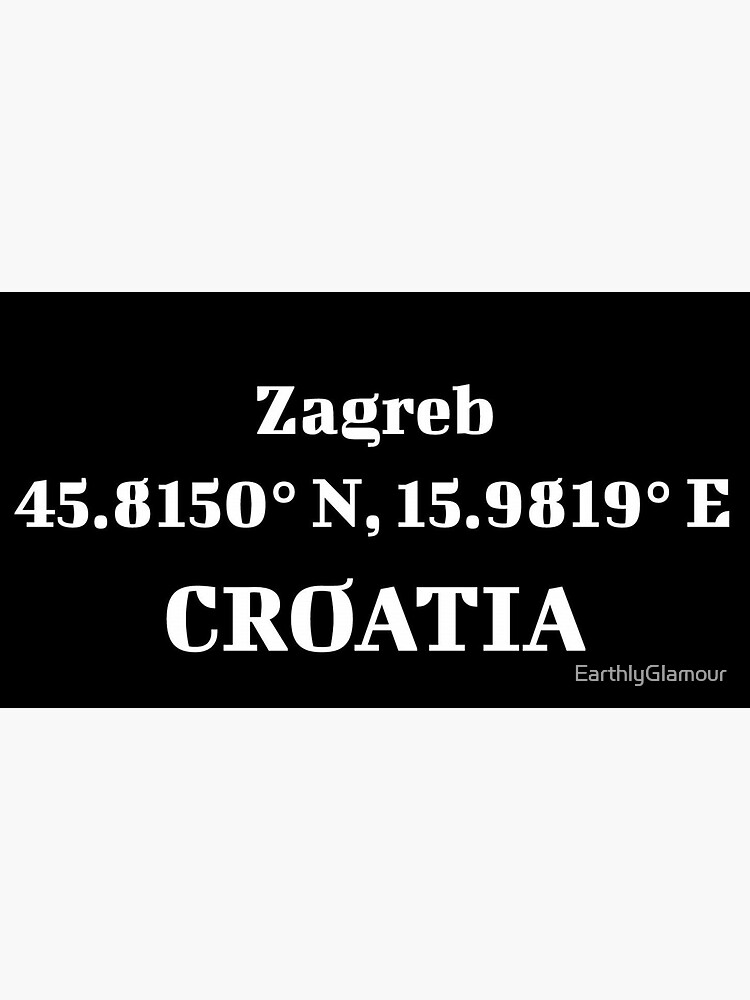 "Croatia Luxury GMT Clock Having Capital, Latitude And Longitude