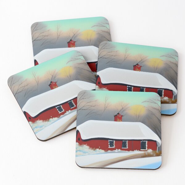 Item preview, Snow Covered Cabin designed and sold by Poetic Patterns Studio.